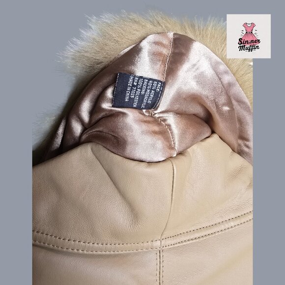 Terry Lewis Classic Luxuries Long 100% Leather and Faux Fur Trimmed Coat - Picture 5 of 16